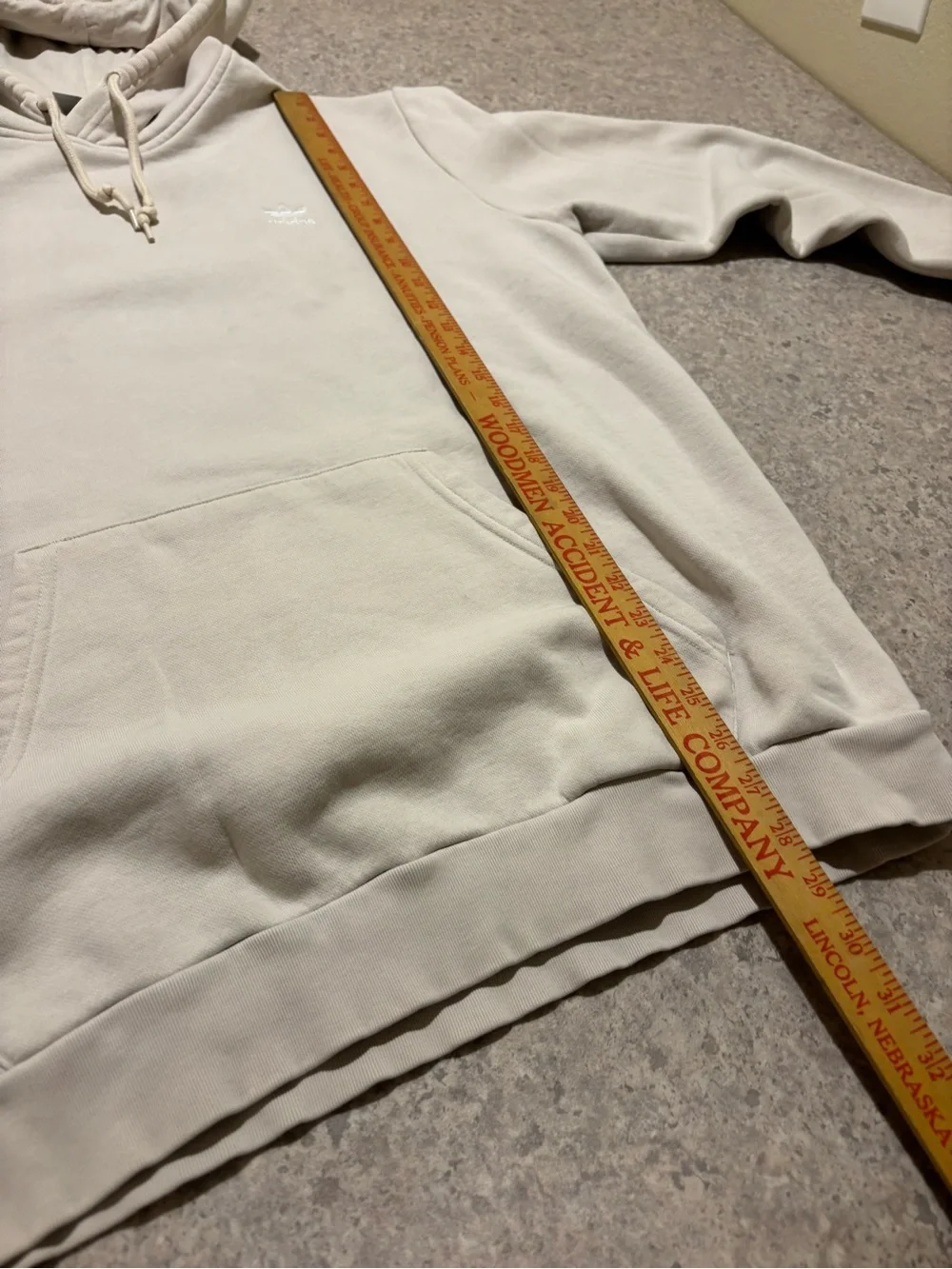 adidas Cream Hoodie Pullover - Soft Neutral Men's Sweatshirt